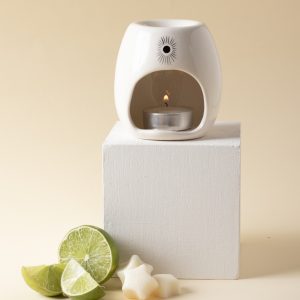 Kit 3: Pebetero + 3 velas tealight + 3 Wax Melts